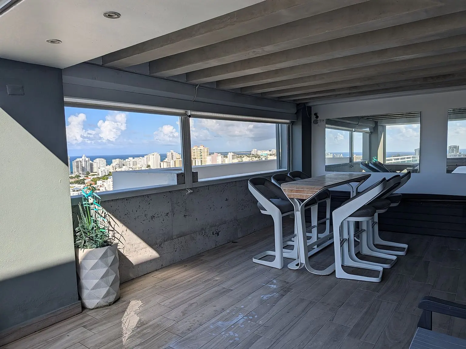 Kitchen with an island