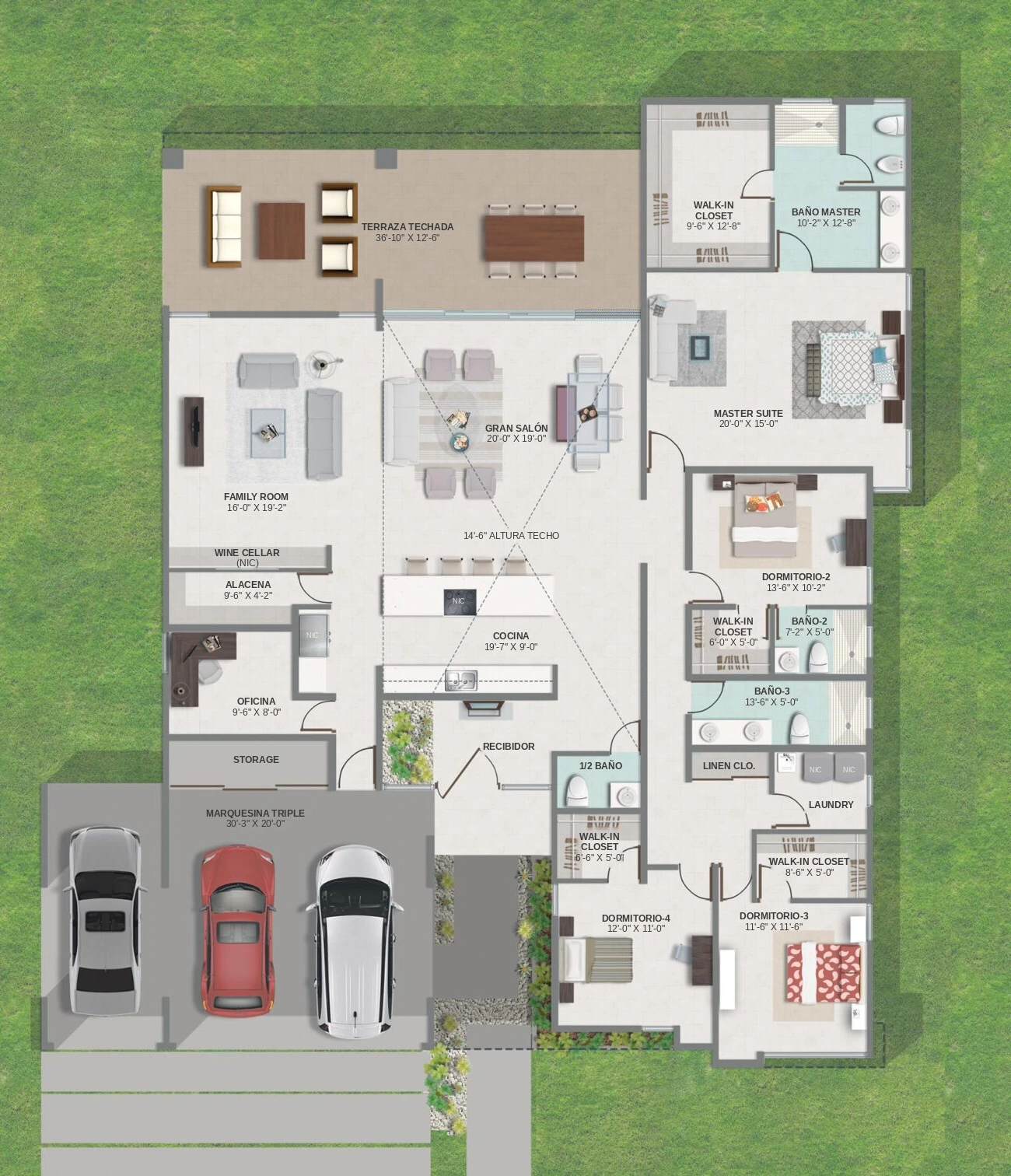 Floor plan of 171 Calle Agata, Monteazul.